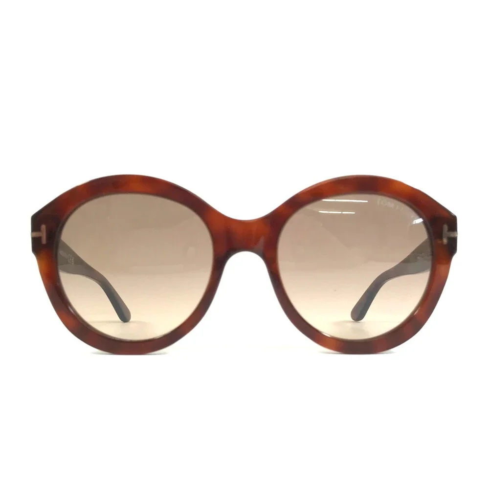 Tom Ford Sunglasses Kelly-02 TF611 53F Tortoise Frames w/ Brown Gradient Lenses